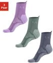 LASCANA ACTIVE Wandersocken "Damen Kurzsocken f&uuml;r Laufen Wandern gepolsterte...