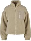 Winterjacke URBAN CLASSICS "Urban Classics Damen Ladies Sherpa Mix Jacket", Damen,