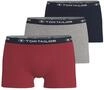 Boxershorts TOM TAILOR "Buffer", Herren, Gr. L, rot (rot, mittel, uni), Single