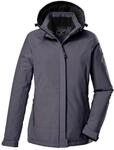 Funktionsjacke KILLTEC "KOW 250 WMN JCKT", Damen, Gr. 36, silber (silberfarben),