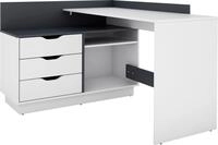 byLIVING Eckschreibtisch "Bern" mit viel Stauraum, Breite 129 cm, rechts oder links
