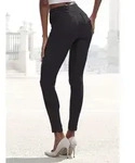Leggings H.I.S, Damen, Gr. 44/46, N-Gr, schwarz, Obermaterial: 70% Baumwolle,...