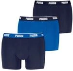 Boxershorts PUMA "PUMA MEN EVERYDAY BASIC BOXERS", Herren, Gr. L, blau (blau combo),