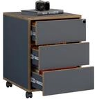 VCM Container "Holz Rollcontainer B&uuml;rocontainer Salia 3 Schublade" 1 Stk. tlg.