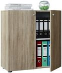 VCM Aktenschrank "B&uuml;roschrank B&uuml;cher Ordner Aktenschrank Lona 2fach" 1 Stk. tlg.