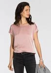 Laura Scott Shirtbluse "mit Satin-Vorderteil und hochflexiblen Jersey-R&uuml;cken"