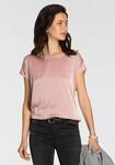 Shirtbluse LAURA SCOTT "mit Satin-Vorderteil und hochflexiblen Jersey-R&uuml;cken",