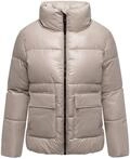 Kurzjacke NAVAHOO "Eispracht 14", Damen, Gr. S (36), beige (helltaupe), Obermaterial: