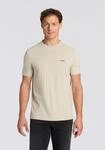 BOSS GREEN Rundhalsshirt "Tee" mit gummiertem Kontrast-Logo