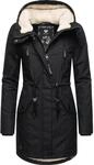 Ragwear Wintermantel "Elsie" stylischer Winterparka mit Kapuze und Teddyfleece