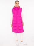Zwillingsherz Steppweste ""Smile"" Smile-Steppung hinten, Zippern seitlich, Kapuze,