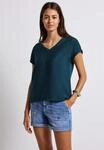STREET ONE T-Shirt mit V-Ausschnitt