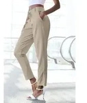 Jogger Pants LASCANA, Damen, Gr. 36, N-Gr, beige (sand), Sweatware,...