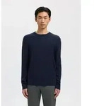 SELECTED Rundhalspullover "SLHTRAY LS KNIT MERINO CREW NECK NOOS" Wolle,...