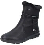 Winterboots RIEKER, Damen, Gr. 41, schwarz, Lederimitat, Textil, Schuhe Winterboots,