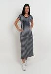 Seidel Moden Sommerkleid lang, mit Streifen-Design, MADE IN GERMANY