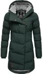 Wintermantel RAGWEAR "Pavla", Damen, Gr. S (36), gr&uuml;n (dunkelgr&uuml;n), Au&szlig;enmaterial: