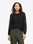 Vila Blusenshirt "VIMIKA O-NECK L/S TOP - NOOS"