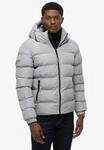 Superdry Steppjacke "HOODED SPORTS PUFFER JACKET" mit Kapuze Kunstfaser, relaxed fit