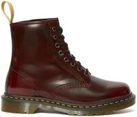 Schn&uuml;rboots DR. MARTENS "8 Eye Boot 1460 Vegan", Herren, Gr. 48, rot (weinrot),