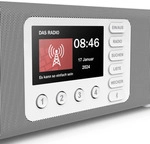 HAMA Digitalradio (DAB+) "Digitalradio mit DAB DAB+ FM Bluetooth und Wecker", wei&szlig;,