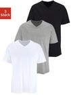 H.I.S T-Shirt "mit V-Ausschnitt, V-neck, Unterziehshirt" Packung, 3er-Pack, 3...