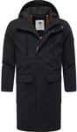 Ragwear Wintermantel "Mr Them Long" lange wasserdichte Herren Winterjacke mit Kapuze