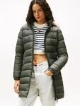 Tommy Jeans Steppmantel "TJW ESSENTIAL HOODED DOWN COAT" mit Fellimitat,