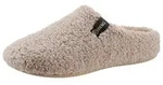 Pantoffel VERBENAS "YORK GALES", Damen, Gr. 39, beige, Textil, Schuhe Hausschuh