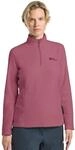 Stehkragenpullover JACK WOLFSKIN "TAUNUS HZ W", Damen, Gr. XS, rosa (raisin),