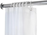 WENKO Duschvorhangstange "Luz" &Oslash; 280 mm ausziehbar ohne bohren, 110 - 185 cm,...