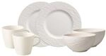 Villeroy & Boch Geschirr-Set "Fr&uuml;hst&uuml;cks-Set Manufacture Rock 6er Set wei&szlig;"