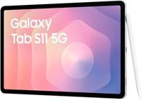 SAMSUNG Tablet "Galaxy Tab S11", Energieeffizienz: G (A-G), silber, 512 GB,mit eSIM,
