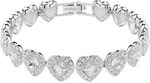 Armband SWAROVSKI "Schmuck Geschenk Ariana Grande Armkette Herz", silber