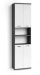 byLIVING Hochschrank "Nebraska" Breite 50 cm, Badezimmerschrank mit Metallgriffen,
