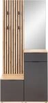 HBZ Kompaktgarderobe "Simple mit Spiegel, Flurgarderobe BxHxT 88x195x35 cm" 4 Stk.