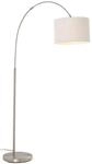 TRIO LEUCHTEN Bogenlampe "Hotel", wei&szlig; (wei&szlig;, nickelfarben), 1, &Oslash; 30cm H: 150cm, 1