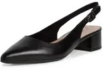 Slingpumps TAMARIS, Damen, Gr. 41, schwarz, Leder, Schuhe Slingpumps Brautschuh,
