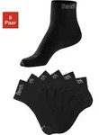 Sportsocken BENCH., Damen, Gr. 43-46, schwarz (6x schwarz), Baumwollmischung,