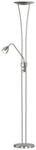 TRIO LEUCHTEN LED Deckenfluter, grau (nickelfarben), 2, H: 180cm, Leuchten, LED