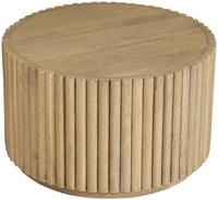 SIT Couchtisch "Vasto rund aus massivem Mangoholz mit extravagantem Ribbed-Look"