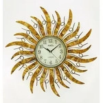 Wanduhr AMS "W9639", gold (altgoldfarben, altkupferfarben), Wanduhren, B/H/L:...