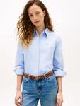 Tommy Hilfiger Hemdbluse "OXFORD RELAXED FIT SHIRT mit Hemdblusenkragen und
