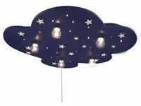 Deckenleuchte NIERMANN "Wolke" Lampen Gr. Höhe: 7 cm, blau Kinder Kinderlampe