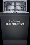 SIEMENS vollintegrierbarer Geschirrsp&uuml;ler iQ300 "SR93EX25LE" 10 tlg. Ma&szlig;gedecke