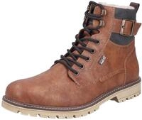 Winterstiefelette RIEKER, Herren, Gr. 40, Schurwolle, cognac, dunkelbraun,