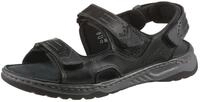 Trekkingsandale MUSTANG SHOES, Herren, Gr. 41, schwarz, Leder, Schuhe, Sommerschuh,