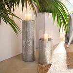 OTTO home Windlicht Bodenwindlicht, aus Metall, mit Glaseinsatz, ideal f&uuml;r