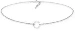 Collier ELLI "Choker Anh&auml;nger Kreis Rund 925 Silber", silber, Halsketten,...