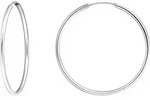 Paar Creolen THOMAS SABO "mittelgro&szlig;", silber (silberfarben), Ohrringe, Damen, 40mm,